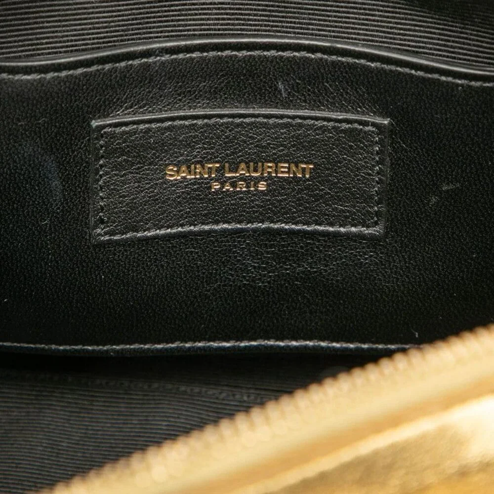 Saint Laurent Baby Duffle 2-Way Shoulder Bag Gold Leather - Picture 5 of 7